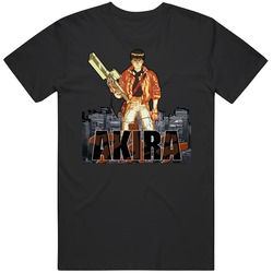 Akira Movie Gun Over City Merch Classic Cotton T Shirt