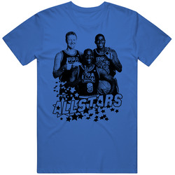 Basketball Allstars Bird Magic Jordon Merch Classic Cotton T Shirt