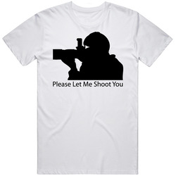 Don't Make Me Shoot Funny Vintage Photographer Merch Classic Cotton T Shirt