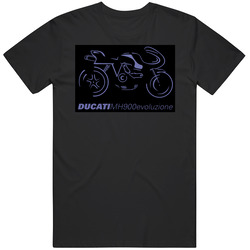 Ducati Evelusione Motor Bike Cycle Racing Moto Gp Merch Classic Cotton T Shirt