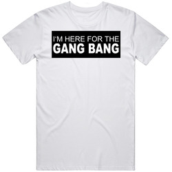I'm here for the GANG BANG funny Old School JOE Merch Classic Cotton T Shirt