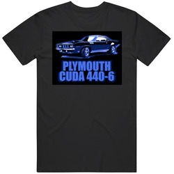 Plymouth Cuda Retro Racing Mopar Hemi Merch Classic Cotton T Shirt