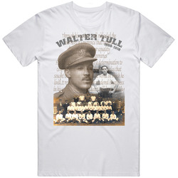 Walter Tull 1st Black British Footballer War Hero Merch Classic Cotton T Shirt
