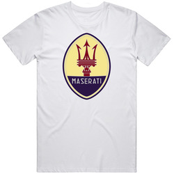 Maserati Vintage On White Merch Classic Cotton T Shirt