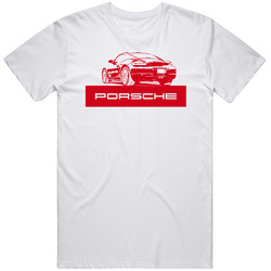 Porsche Cayman White Or Merch Classic Cotton T Shirt