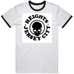 Heights Jersey City Vintage Funny 80s White Ringer Up To 2xl Merch Classic Cotton T Shirt
