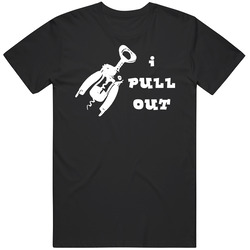 I Pull Out Funny Corkscrew College Frat Merch Classic Cotton T Shirt