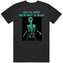 Total Recall X Ray Sci Fi Movie Merch Classic Cotton T Shirt