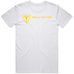 Tesla Motors Tee Electric Model S Roadster Car Merch Classic Cotton T Shirt