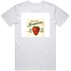 Strawberries Vintage Merch Classic Cotton T Shirt