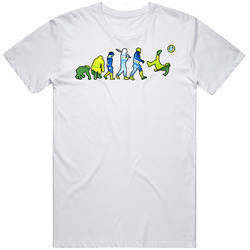Brazil Evolution Soccer Football Merch Classic Cotton T Shirt