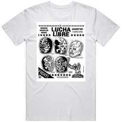 Lucha Libre Mexican Wrestlers Merch Classic Cotton T Shirt
