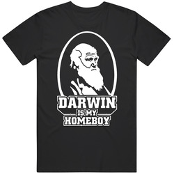 Darwin Is My Homeboy Evolution Funny Merch Classic Cotton T Shirt