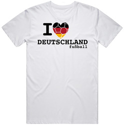 I Heart Deutschland Soccer World Cup Merch Classic Cotton T Shirt