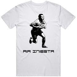 Air Andres Iniesta Soccer Superstar Spain Barcelona Merch Classic Cotton T Shirt