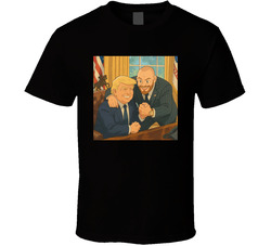 Donald Trump Shaking Hands With Conor Mcgregor Cartoon T Shirt