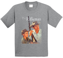 The Rifleman Retro 50s Tv Show Poster Vintage Unisex Toddler Youth Kids T Shirt