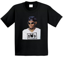 Dennis Rodman Nwo Wrestling Basketball Player Fan Retro Toddler Youth Kids T Shirt