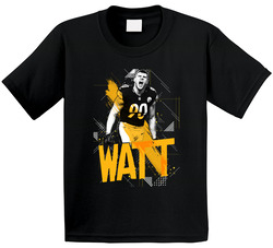 Tj Watt Pittsburgh Football Geometric Toddler Youth Kids T Shirt