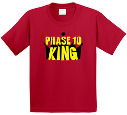 Phase 10 King Sports And Hobbies Master Toddler Youth Kids T Shirt