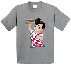 Big Boy Fast Food Mascot Toddler Youth Kids T Shirt