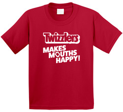 Vintage 1980s Twizzlers T Shirt Makes Mouths Happy 80s HersheyÃ¢Â€Â™s Licorice Toddler Youth Kids T Shirt