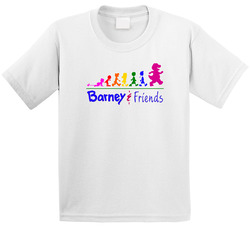 Barney And Friends 90s Tv Show Cartoon Toddler Youth Kids T Shirt
