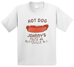 80s 90s Hot Dog Johnny's Buttzville New Jersey Toddler Youth Kids T Shirt