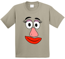Mrs Potato Head Face Couples Halloween Costume Toddler Youth Kids T Shirt