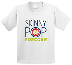 Skinny Pop Favorite Popcorn Snack Food Lovers Toddler Youth Kids T Shirt