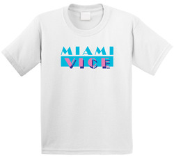 Miami Vice Retro 80s Tv Show Logo Fan Toddler Youth Kids T Shirt