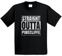Straight Outta Pinecliffe City Grunge Worn Look Parody Toddler Youth Kids T Shirt