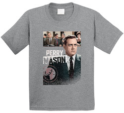 Perry Mason Retro 50s Tv Show Poster Vintage Unisex Toddler Youth Kids T Shirt