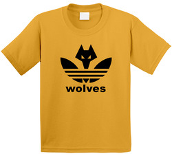 Wolves Wolverhampton Wanderers Fc Logo Mashup Soccer Fan Toddler Youth Kids T Shirt