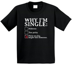 Why I'm Single Funny Checklist Male Men's Gift Toddler Youth Kids T Shirt