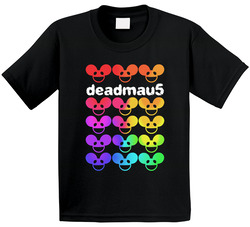 Deadmau5 Dj Colorful Mask Logo Fan Rave Toddler Youth Kids T Shirt