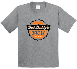 Bad Daddys Burger Bar Restaurant Logo Toddler Youth Kids T Shirt