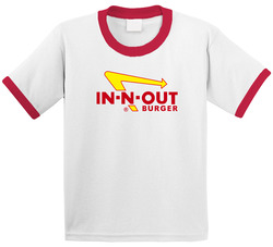 In N Out Burger Logo Toddler Youth Kids T Shirt