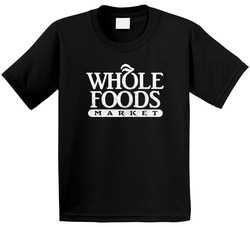 Whole Foods Market Grocery Store Company Logo Vintage Grunge Look Toddler Youth Kids T Shirt