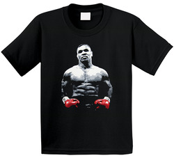Mike Tyson Silhouette Retro Boxing Fan Toddler Youth Kids T Shirt