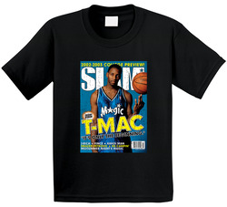 Slam Magazine Issue 64 Tracy Mcgrady Popular Basketball Magazine Grunge Look Toddler Youth Kids T Shirt
