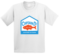 Captain D's Seafood Kitchen Toddler Youth Kids T Shirt