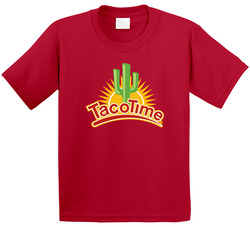 Taco Time Fast Food Restaurant Logo Toddler Youth Kids T Shirt