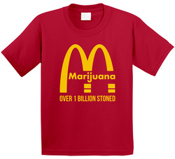 Marijuana Over 1 Billion Stoned Mary Jane Weed Pot Toddler Youth Kids T Shirt