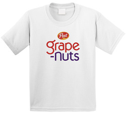 Grape Nuts Logo Greatest Cereal Of All Time Breakfast Fan Foodie Toddler Youth Kids T Shirt