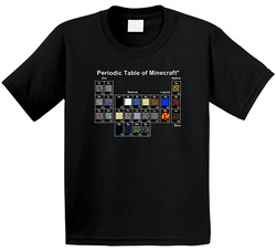 Minecraft Periodic Table Blocks Game Toddler Youth Kids T Shirt