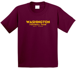 Washington Football Team Est 2020 Toddler Youth Kids T Shirt