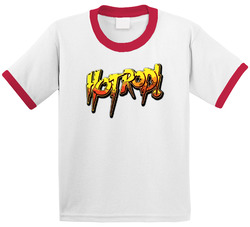 Rowdy Roddy Piper Hot Rod Wrestling Red Ringer Toddler Youth Kids T Shirt