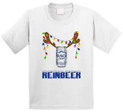 Busch Light Reinbeer Funny Beer Lager Fan Christmas Toddler Youth Kids T Shirt