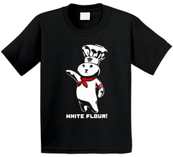 White Flour Power Dough Boy Parody Toddler Youth Kids T Shirt